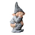 thumbnail image 1 of Personajes creativos estatua resina 3D figura artesanía cómica para balcón decoración de patio, 1 of 6