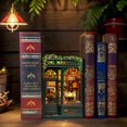 thumbnail image 4 of Kit de casa en miniatura para bricolaje, lindo y divertido, rincón, librería con búhos, 4 of 9
