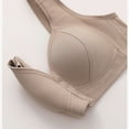 thumbnail image 4 of Womens Everyday Bras, Front Closure Breathable Bra for Seniors Moona Daisy Snap Bras Older Women Sagging Breast Push up Seamless Wireless Bra 36-46, 4 of 8