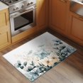 thumbnail image 2 of Spring Flower Area&nbsp;Rug 2x3ft Rustic Watercolors Wildflowers Sage Green Leave Non-Slip&nbsp;Washable Square&nbsp;Rugs Soft Felt Indoor Floor Mat for Bedroom Kitchen Living Room Bathroom, 2 of 9