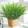 thumbnail image 2 of Morttic 8Pcs Artificial Ferns Plants Bushes Fake Boston Fern Shrubs Plastic Plant Greenery for Outdoor Indoor Home Garden Decor, 2 of 7