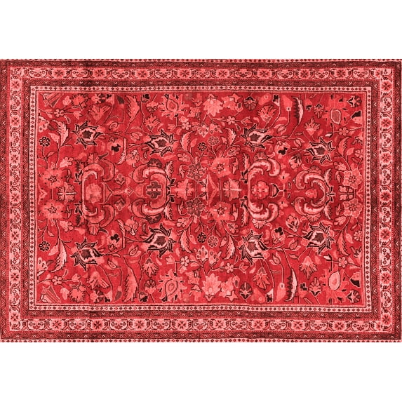 Ahgly Company Indoor Rectangle Persian Red Traditional Area Rugs, 8' x 10'