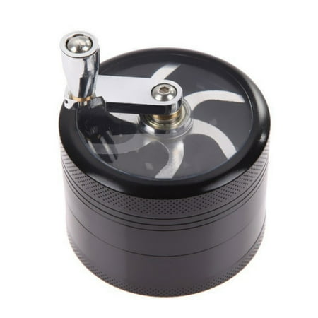 BAGGUCOR Manual Tobacco Grinder Manual Metal 4 Layer Crusher Smoke Herbal Herb Mill Spice Crusher Kitchen