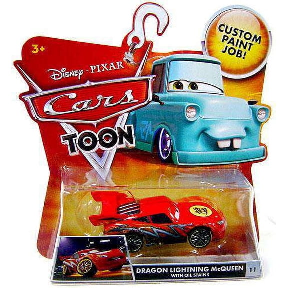 Disney Cars Main Series Dragon Lightning McQueen with Oil Stains Diecast Car