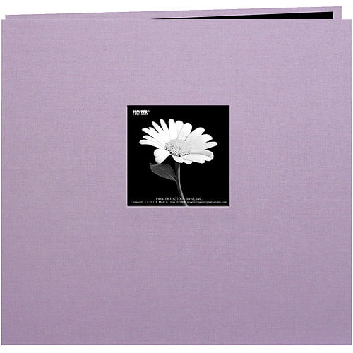 Sky Blue Pioneer MB10CB-F/SB 12-Inch by 12-Inch Book Cloth Cover Postbound Album with Window 