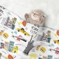 thumbnail image 2 of Pofeuu New York Print Puppy Blanket,Dog Blankets,Pet Blanket Cozy Cat Blankets for Indoor Cats, Fuzzy Pet Blanket for Kitten Doggy Dog Blankets-Medium, 2 of 8