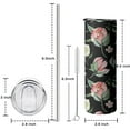 thumbnail image 5 of 20oz Pioneer Flower Skinny Tumblers Stainless Steel Tumbler with Lid and Straw,Vacuum Insulated Double Wall Travel Tumbler Cups with Cleaning Brush for Coffee,Tea, 5 of 6