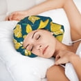 thumbnail image 6 of Yiaed Lemon Print Satin Bonnet Silk Bonnet Hair Bonnet for Sleeping Hair Bonnets, 6 of 6