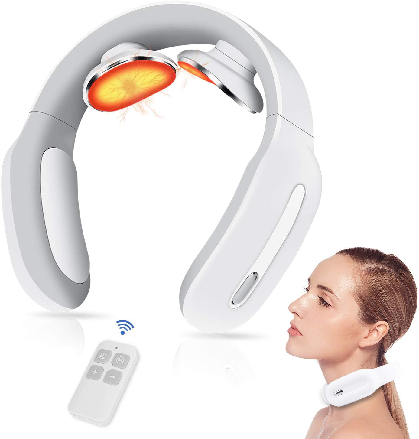 Buy Intelligent Portable Neck Massager with Heat Cordless 3 Modes