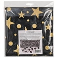 thumbnail image 3 of Beistle Black and Gold Plastic Balloon Bag-1 Pc, 3' x 6' 8", 3 of 4