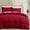 Red, variant on Ameha Classic Collection Modern 3-Piece Red Plain Duvet Sets, Full