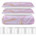 thumbnail image 2 of HAHDAXIA Marble Pattern Bedding Solid Comforter Set for All Seasons,3 Pieces(1 Comforter+2 Pillowcases),Soft Microfiber Bedding Set King(90"x90"), 2 of 7