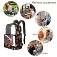 thumbnail image 5 of Whosucclay Football Pattern Shoulder Bag for Girls Boys, 17 Inch Heavy Duty Transparent School Bag Kindergarten Elementary with Large Capacity Adjustable Straps, 5 of 10