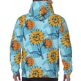 thumbnail image 7 of Honeii Sunflowers Pattern Mens Hoodies Men's Loose Sleeve Sweatshirt,Pullover Hooded Sweatshirt for Men,Essentials Hoodie-Large, 7 of 7