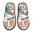 thumbnail image 1 of Balery Cowboy Rising Horse Pantuflas de Casa de Felpa Silenciosas con Diseño Estampado, Zapatillas Cómodas Antideslizantes de Algodón para Interior-Medium, 1 of 8