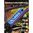 thumbnail image 6 of ESKUTE M200 Electric Bike for Adults, 21-Speed Gear 27.5" Mountain Ebike, 1200W Peak Brushless Motor 28MPH, 48V 10.4Ah Removable Battery, Step Over E-Bicycle, with NFC Unlock Purple, UL2849, 6 of 8