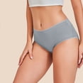 thumbnail image 2 of ZQUUVOU Women's Cotton Briefs Low Rise Soft Breathable Bikini Underwear Full Coverage Soft Ladies Hipster Panties Gray, 2 of 6