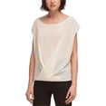 thumbnail image 1 of DKNY Womens Drape Front Pullover Sweater, Off-White, Medium, 1 of 1