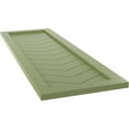 thumbnail image 6 of Ekena Millwork 12"W x 53"H True Fit PVC Single Panel Chevron Modern Style Fixed Mount Shutters, Moss Green (Per Pair - Hardware Not Included), 6 of 9