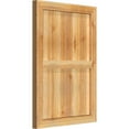thumbnail image 2 of 21 1/2"W X 30"H Timbercraft Four 5 3/8" Boards Framed Board-N-Batten Shutters, Rough Sawn Western Red Cedar (Per Pair), 2 of 13