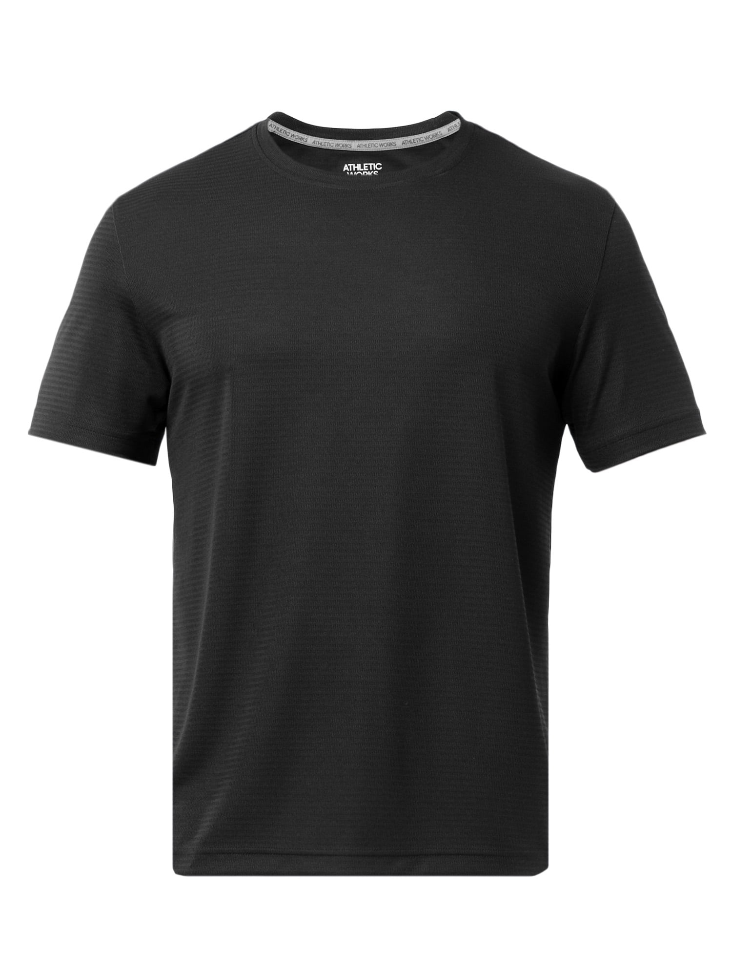 Athletic Works Men's and Big Men's Core Linear Mesh Active Short Sleeve Tee, Sizes S-3XL