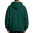 thumbnail image 5 of IYYVV Mens Hoodie Fabric Oversized Hooded Sweatshirt Oversize, Long Tall, Hood , Vintage, Running, Suit for Warm, Fall Winter, Coffee XL, 5 of 8