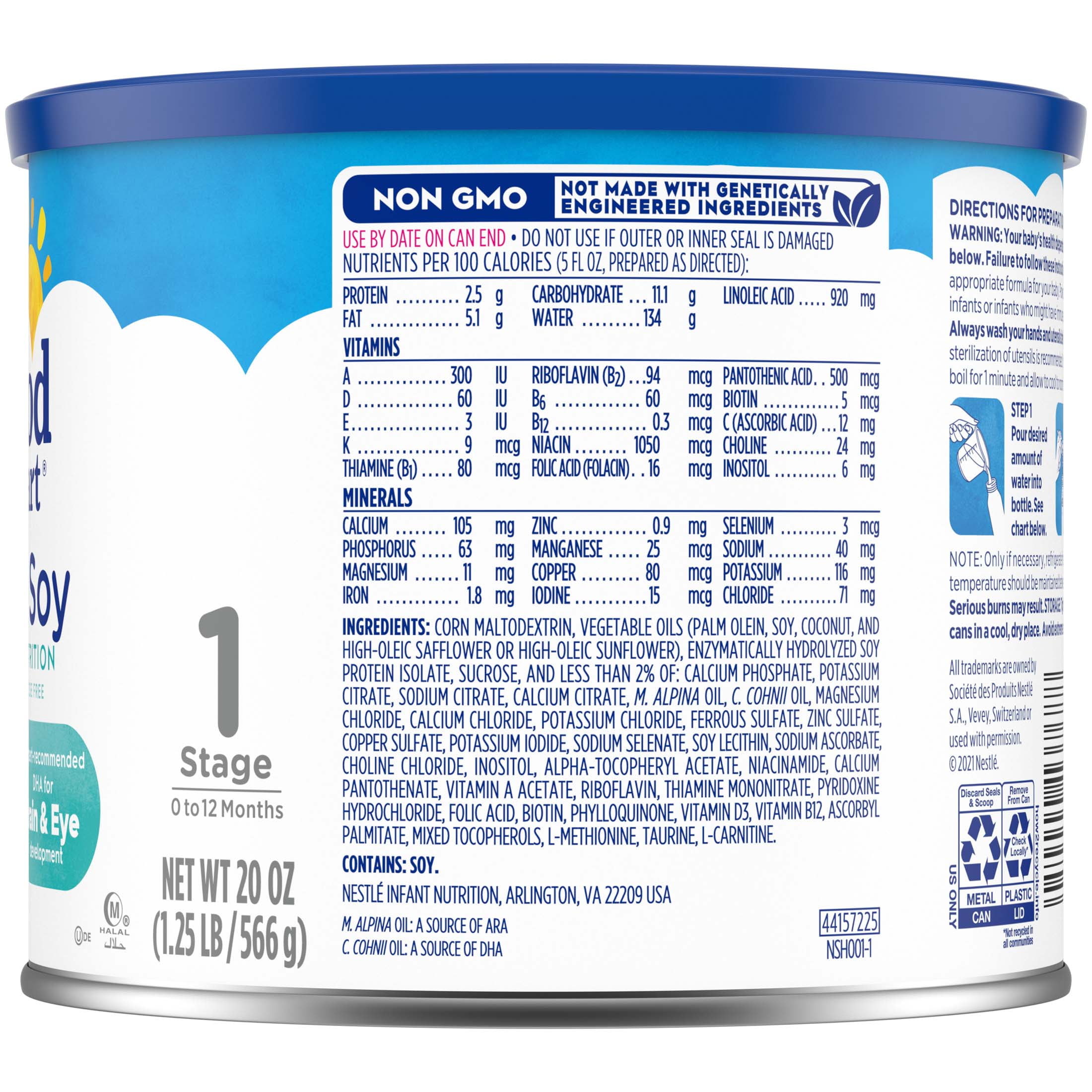 Gerber Good Start Gentle Soy Powder Infant Formula, 20 oz Canister
