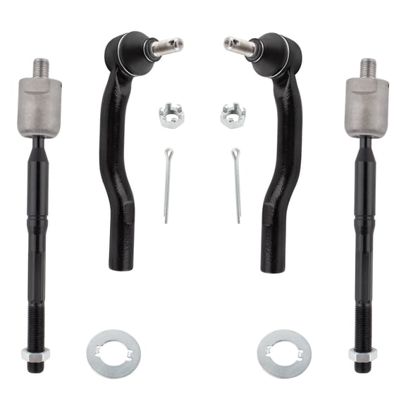 BOXI 4pcs Front Inner and Outer Tie Rod End Links for Lexus ES300 2002-2003 / for Toyota Camry 2002-2003 | ES3601 ES3600 EV420