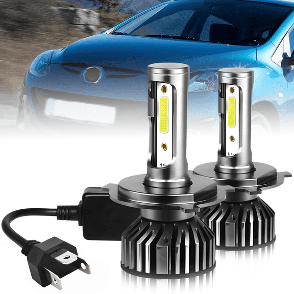 For Mazda 2 2011-2015 2016 2017 2018 2019 LED Headlight Bulbs 9003 H4 High and Low Beam 2pcs