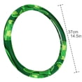 thumbnail image 4 of Saint Patrick's Day 14.5 Inch Printing PVC Leather Car Wheel Cover Steering Wheel Covers Auto Accessories, 4 of 6