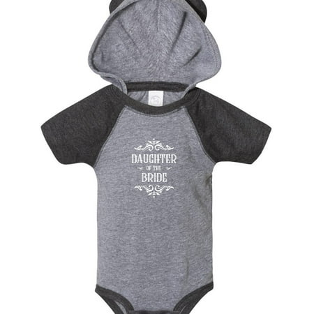 

Inktastic Daughter of the Bride in White Gift Baby Girl Bodysuit