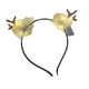 thumbnail image 5 of Diadema con plumas y cuernos de ciervo iluminados, banda para el cabello para juegos de rol Luz cálida, 5 of 9