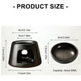 thumbnail image 5 of SDFGTstore Black Ceramics Wax Melt Burners Warmer Aromatherapies Essential Oil Diffuser, 5 of 8