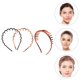 thumbnail image 2 of 3 diademas onduladas con dientes, antideslizantes, accesorios para el cabello, 2 of 6