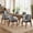 Gray, variant on Vknow Wooden Dining Chairs, Linen Upholstered Dining Room Chairs with Solid Rubberwood Legs, Set of 2, Beige