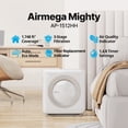 thumbnail image 2 of COWAY Mighty AP-1512HH Air Purifier for Home Up to 1,748ft², HEPA Filter for Smoke, Allergies, Pet Dander, Odor, Air Quality Monitor, Auto&Eco Mode, Timer, Filter Indicator, 3yr Warranty White, 2 of 10