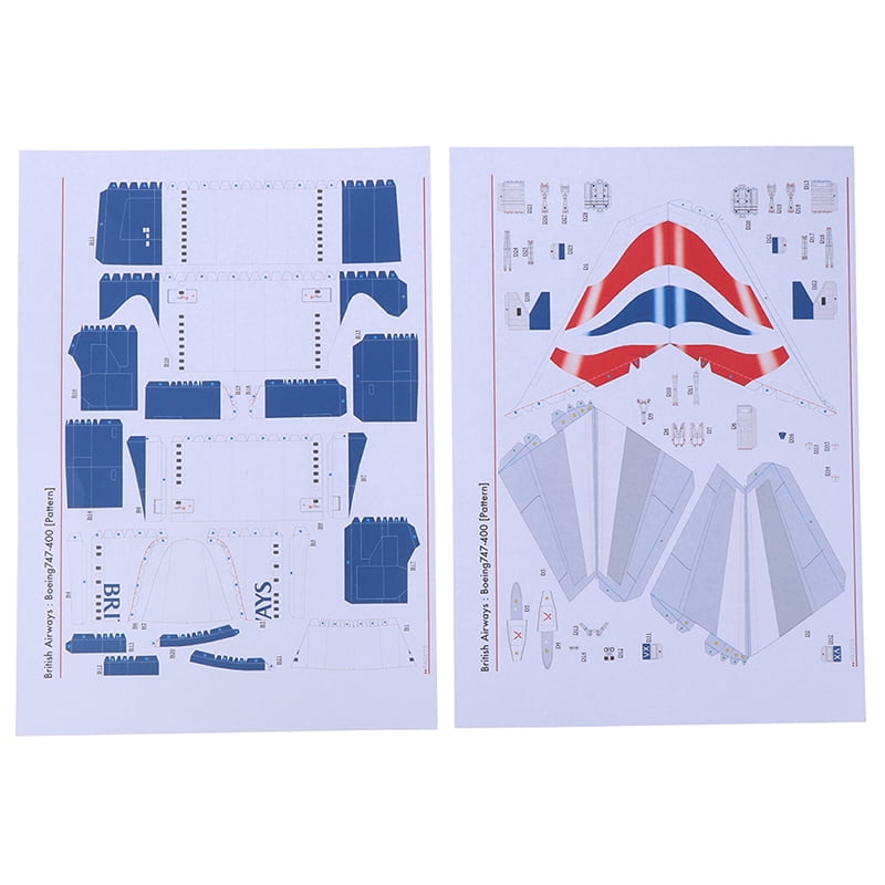 1:144 Boeing 747 Aircraft Civil Aviation Airliner DIY 3D Paper Card Model Set