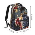 thumbnail image 2 of Easygdp North American Bald Eagle1 Mochila Ergonómica Versátil para Laptop - Múltiples Bolsillos, Correas Ajustables, Unisex para Escuela, Viajes y Actividades al Aire Libre-One Size, 2 of 5