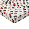 thumbnail image 2 of Ambesonne Sushi Fitted Sheet 2 Pcs Set, Various Yummy Graphic Rolls, Twin, Multicolor, 2 of 3