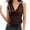 Coffee, variant on Women Summer Layering Tank Top With Metallic Sleeveless Blouse For Casual Outfits (Grey,S)