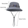 thumbnail image 4 of Kmdttou Colorful Ribbon Fisherman's Hat For Men And Women Outdoor Fishing Mountaineering Hat Large Sunscreen Sun Hat Gift,Adjustable Buckle Sun Hat for Women/Men, 4 of 7