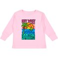 thumbnail image 3 of Inktastic Key West Sunset Tropical Vibes Boys or Girls Long Sleeve Toddler T-Shirt, 3 of 5