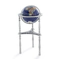 thumbnail image 4 of Kalifano GTH330AS-LP 37 in. Tall Gemstone Globe with 13 in. Lapis Ocean on Ambassador Antique Silver 3-Leg High Stand, 4 of 9