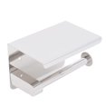 thumbnail image 4 of Soporte de papel higiénico de acero inoxidable, soporte de papel higiénico para baño montado en la pared con estante K9 304, 4 of 14