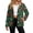 Bow Ornament Green, variant on SCRAWLGOD Fleece Jacket for Ladies Snap Shacket Skull Guitar Rock Music Warm Winter Sherpa Lined Halloween Coat, 2026 Trendy Cardigan, Lapel Collar, 2 Side Pockets, Lightweight, 3X-Large