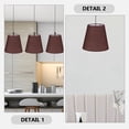 thumbnail image 3 of LOLIPPYY 2Pack Bedside Lamp Shades Coffee Fabric Lampshade Replacement for Simple and Elegant Decor, 3 of 8