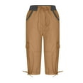 thumbnail image 5 of Women's Cargo Capris Hiking Pants Lightweight Quick Dry Outdoor Athletic Travel Capris Casual Summer Cropped, 5 of 6
