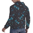 thumbnail image 3 of Hoodies for Men - Blue Heart Dragonfly Long Sleeve Comfrt Men'S Fashion Hoodies & Sweatshirts, Sweatshirts for Men Hoodies Pullover Clothing Clothes with Pouch, 3 of 7
