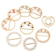 thumbnail image 3 of Metal Clip Buckle,9Pcs Rhinestone Scarf Buckle Ring Buckle Shirt Clip Professional Grade, 3 of 14