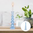 thumbnail image 4 of Romantic Glass Candlestick Creative Candle Stick for Wedding Party (Blue), 4 of 5